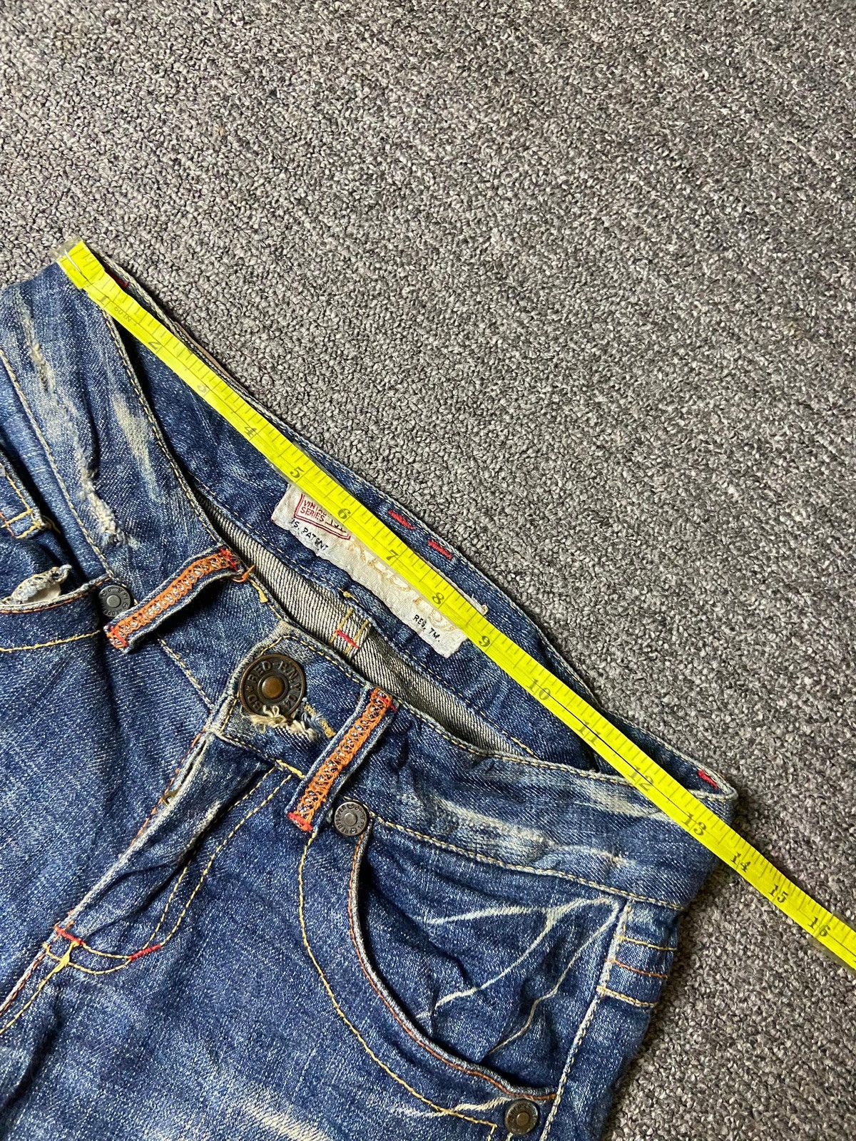 Japanese Brand × Vintage Vintage 1971 Red Pepper Distressed Denim Jeans (119) Size 27" / US 4 / IT 40 - 6 Thumbnail