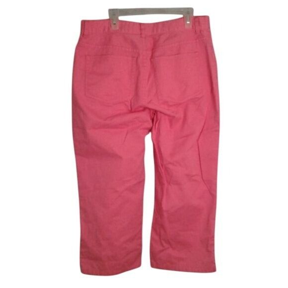 Chaps Chaps Size 10 Womens Pink denim Capri Pants Jeans Cotton Size 32" / US 10 / IT 46 - 7 Thumbnail