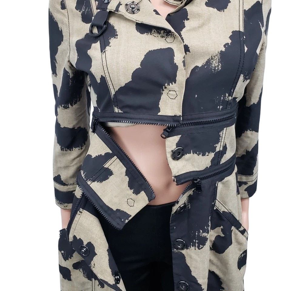 Other Rachel Roy Trench Coat Snap Closure Lined Zipper Modal XS Size XS / US 0-2 / IT 36-38 - 5 Thumbnail