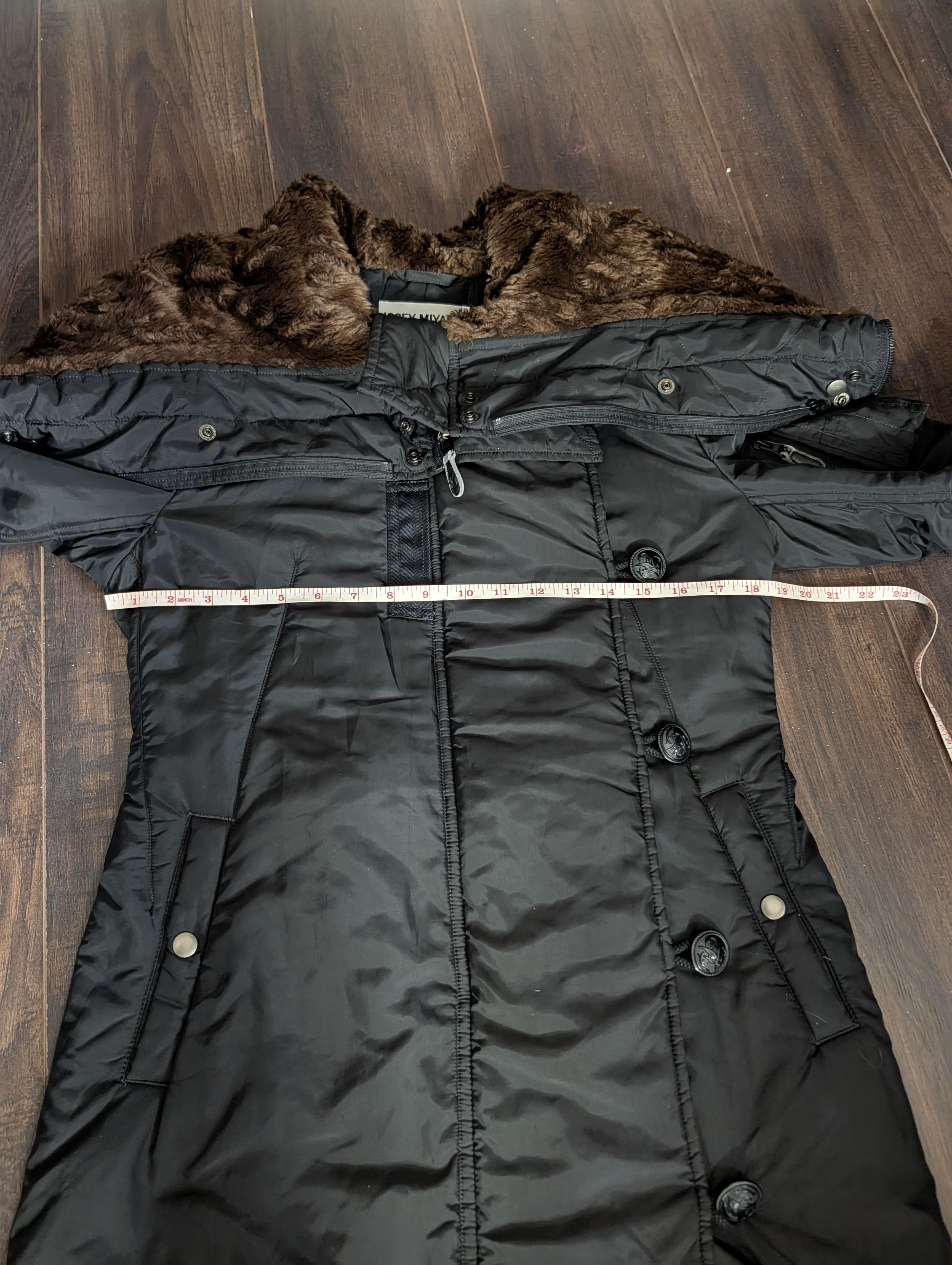 Issey Miyake Split raccoon fur hood long MA-1 puffer coat Japan sz2 Size M / US 6-8 / IT 42-44 - 15 Thumbnail