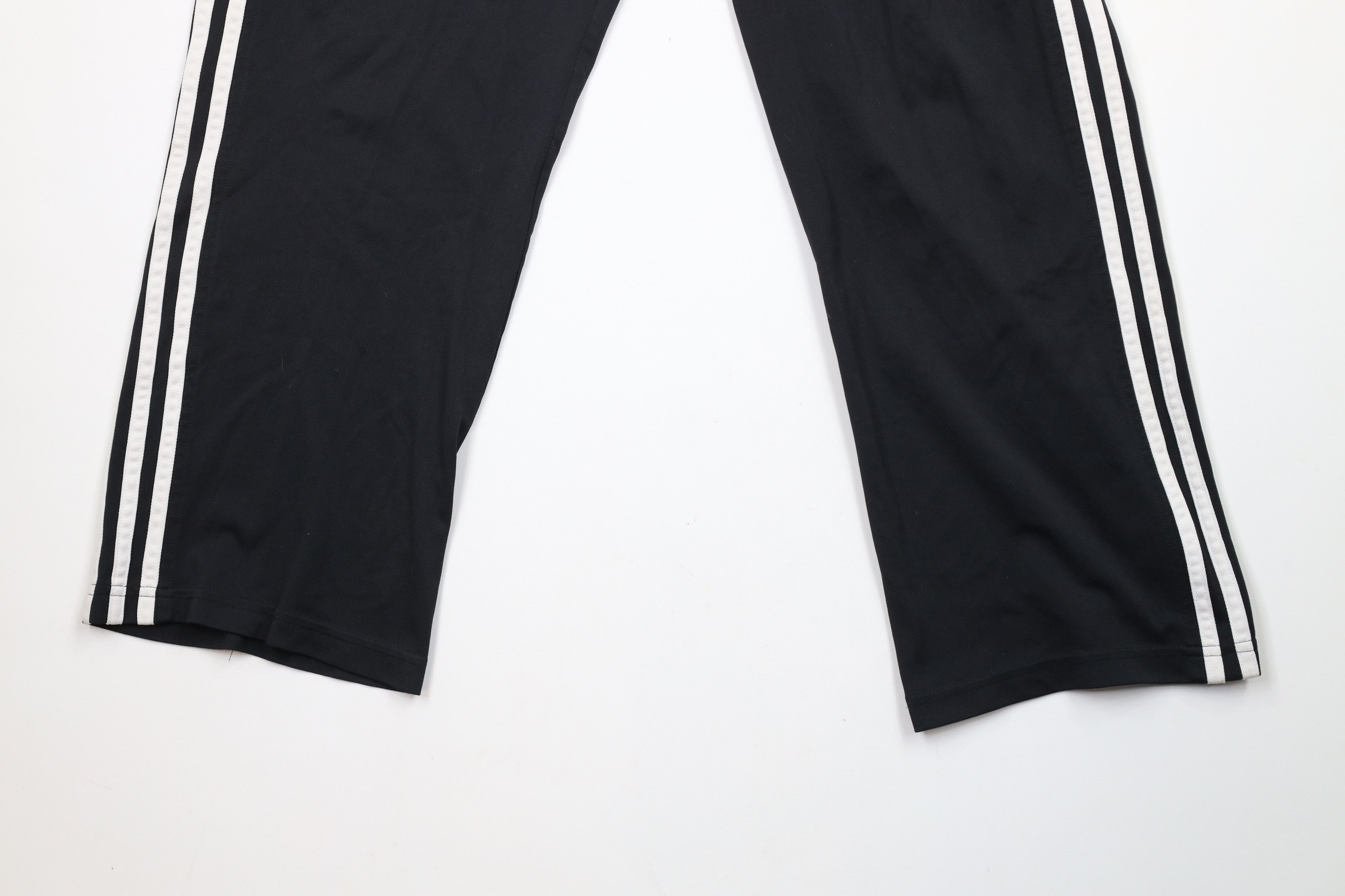 Adidas × Vintage Vintage Y2K Adidas Striped Wide Leg Sweatpants Pants Black Size US 34 / EU 50 - 4 Thumbnail