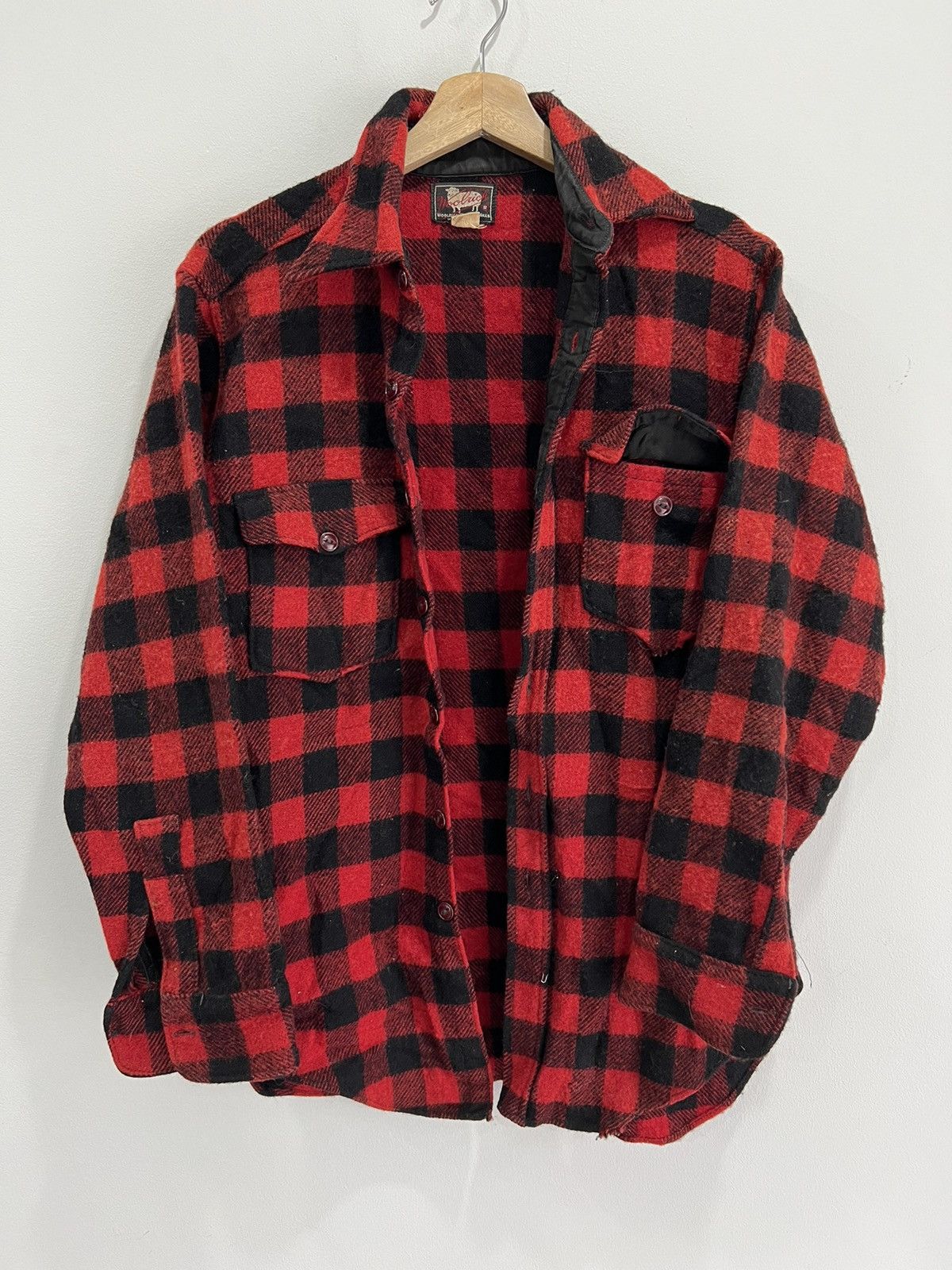 Vintage Woolrich Buffalo Plaid Shirt Button Up