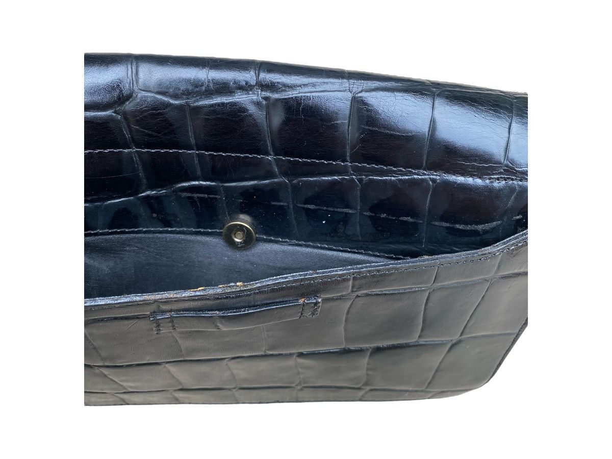 Jean Paul Gaultier Vintage Jean Paul Gaultier Logo Burgundy Croc Crossbody Bag Size ONE SIZE - 7 Thumbnail