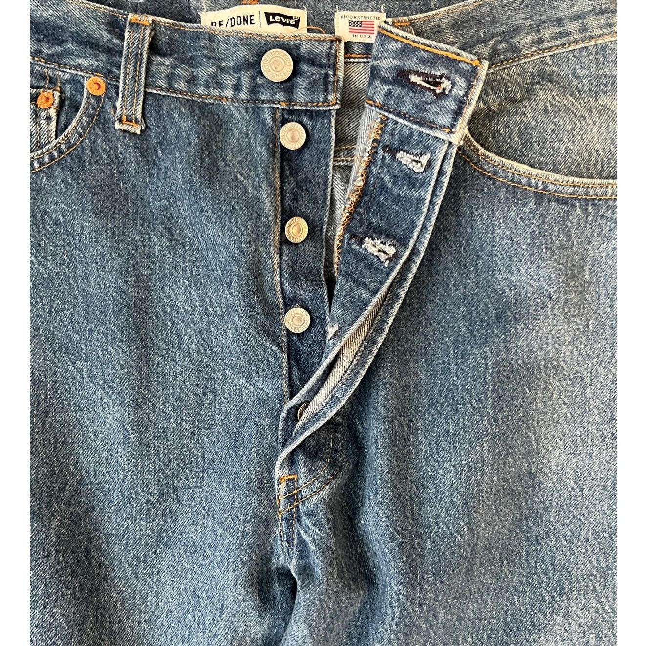 NEW RE/DONE x Levi\'s High Rise Ankle Crop Jeans Size 29