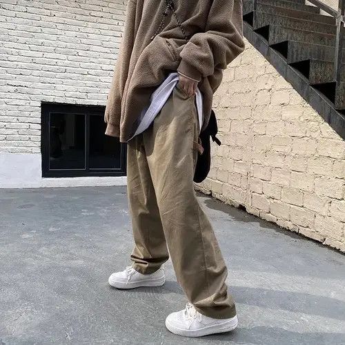 VIBE Loose casual trousers Instagram style wide legs Y2K Size US 32 / EU 48 - 7 Thumbnail