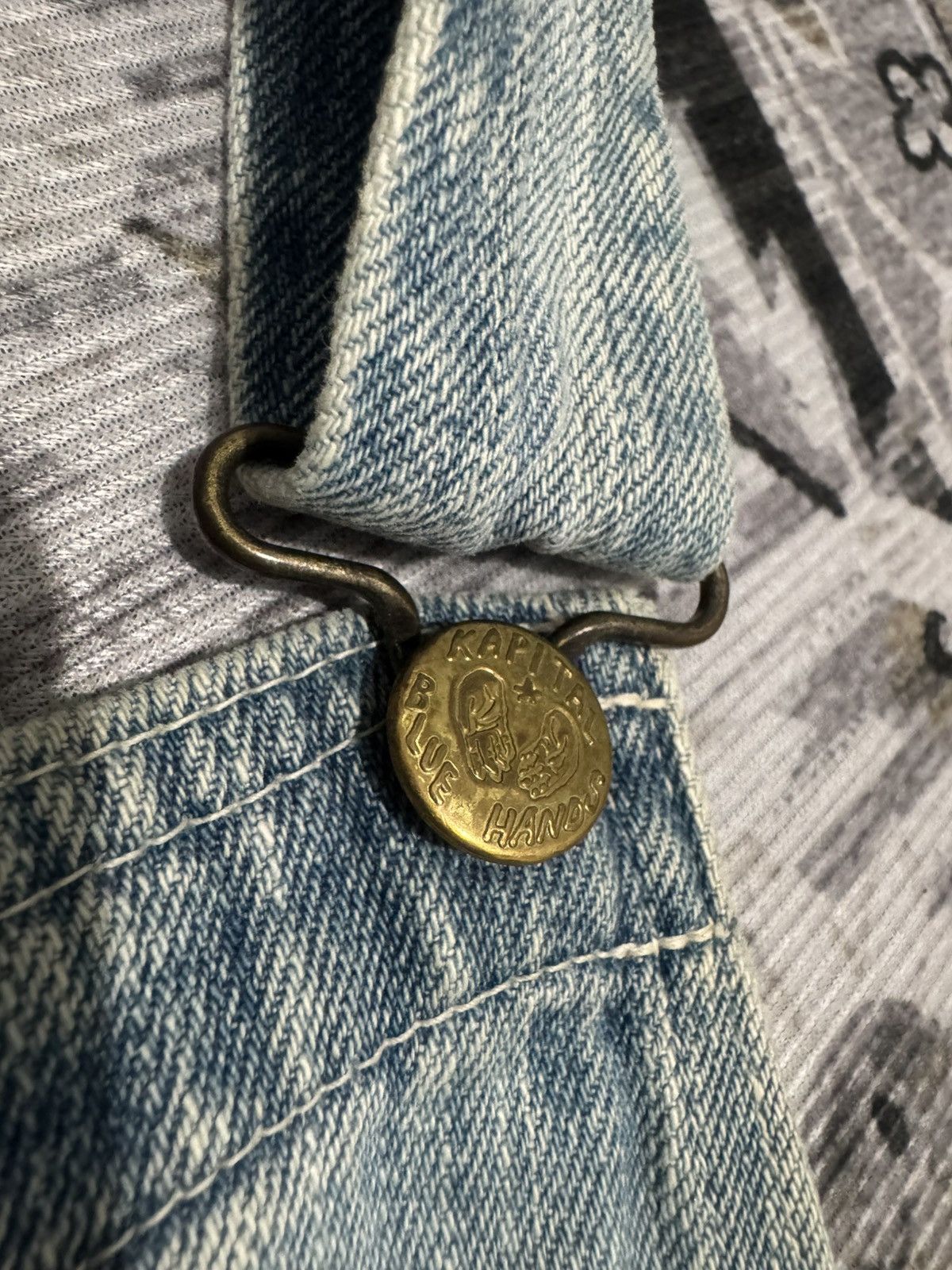 Kapital × Kapital Kountry Kapital Blue Hands Jumpsuits Overall Vintage Japanese Style Size 32" / US 10 / IT 46 - 7 Thumbnail