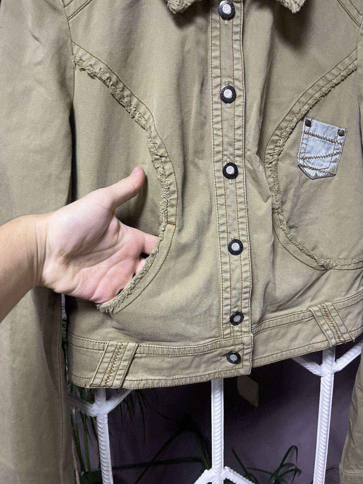 Hysteric Glamour VTG Cropped Rick Owens Type Avant Garde Opium Jacket Size M / US 6-8 / IT 42-44 - 5 Thumbnail