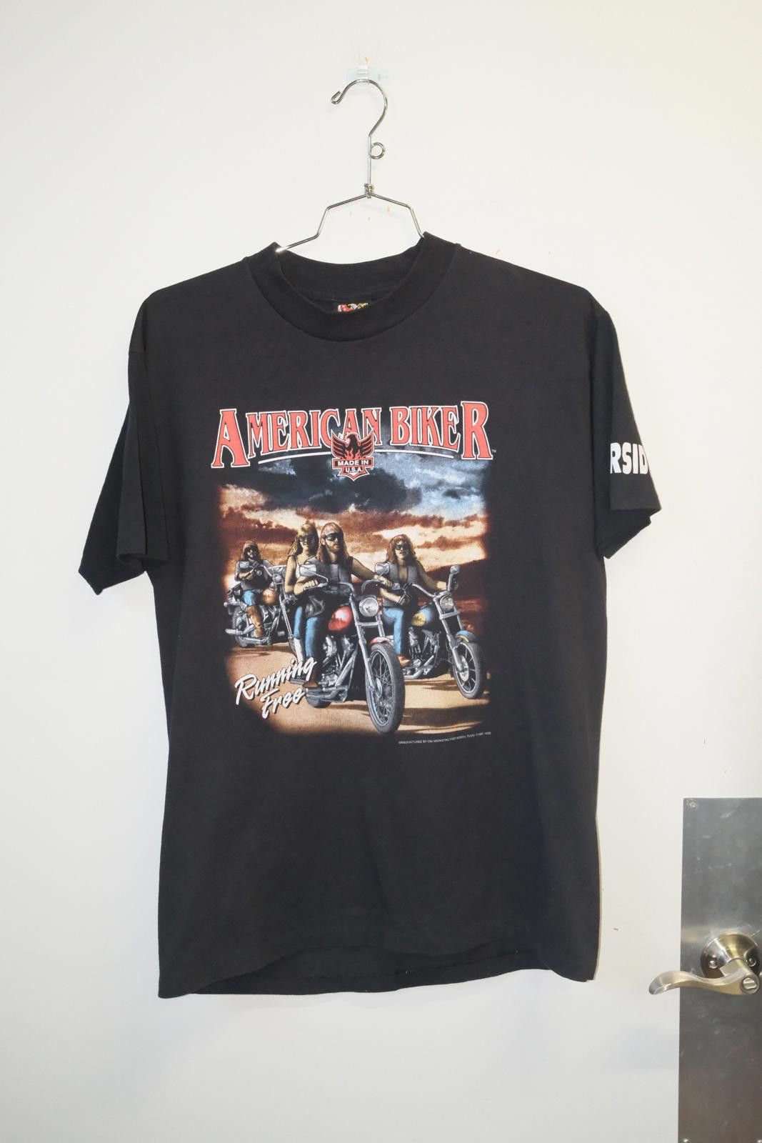 Other 92' 3D Emblem American Biker Running Free T-Shirt Size XL / US 12-14 / IT 48-50 - 1 Thumbnail