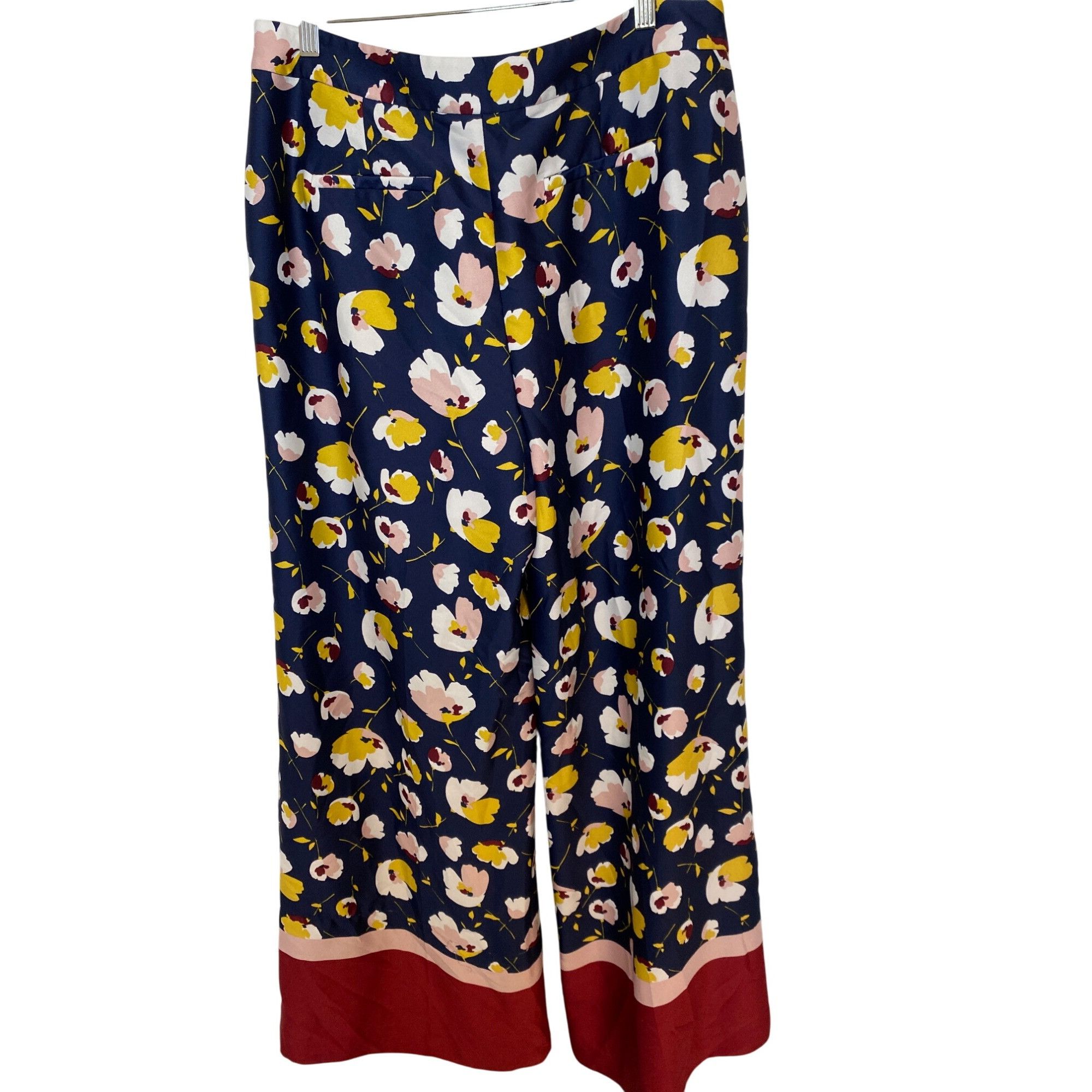 Boden Boden Floral Wide-Leg Trousers, Size 12R Size 34" / US 12 / IT 48 - 6 Thumbnail