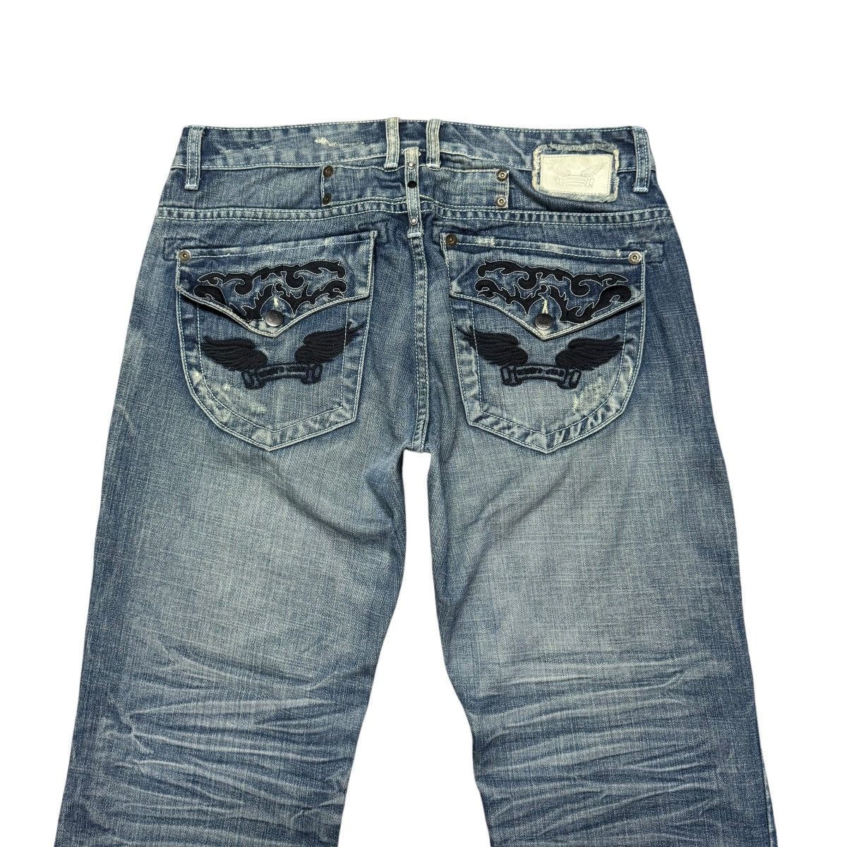 Robins Jeans Robins Jeans Embroidery Denim Flare Jeans Size US 33 - 10 Thumbnail