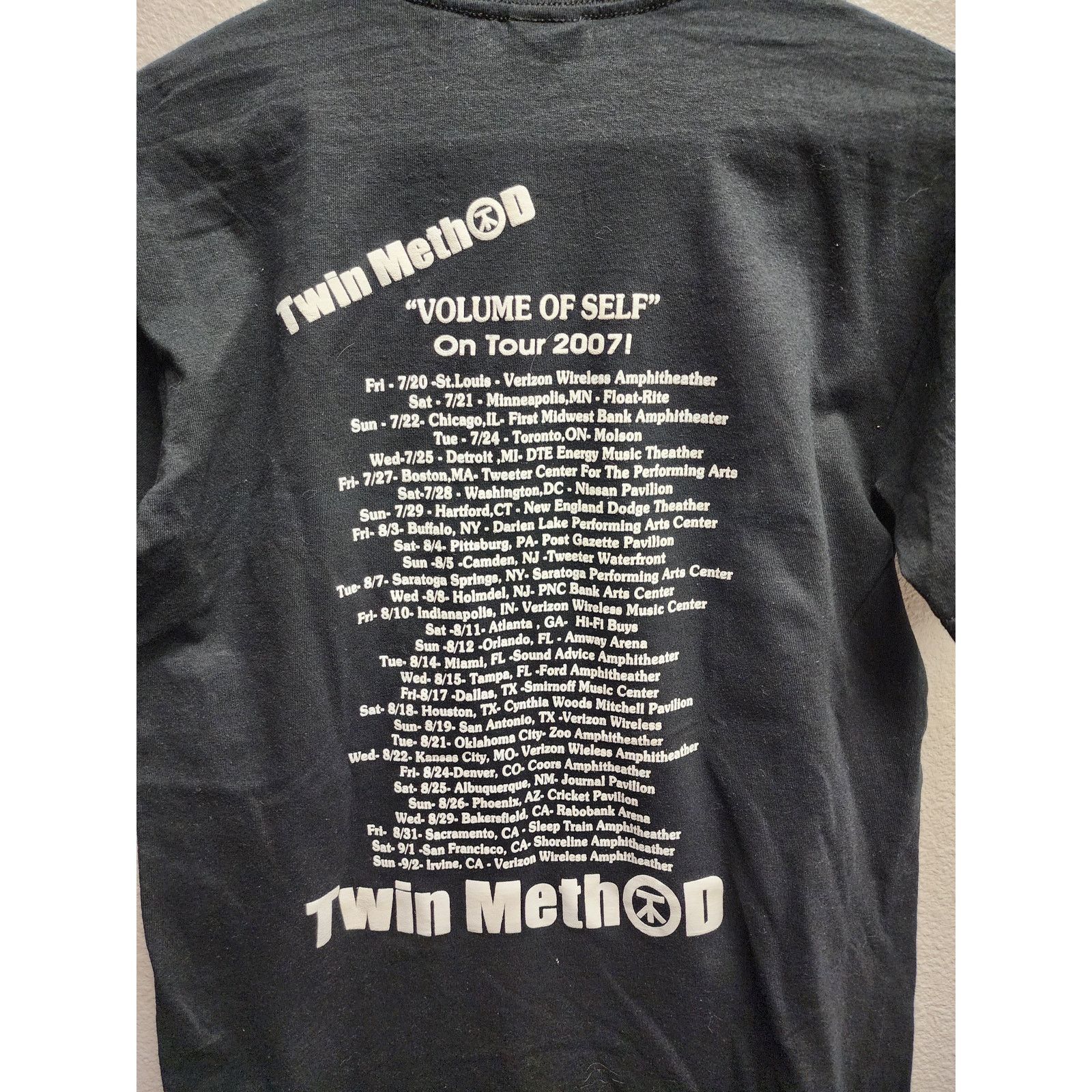 Gildan Twin Method Volume of Self 2007 Tour Band Tee Small Size US S / EU 44-46 / 1 - 5 Thumbnail