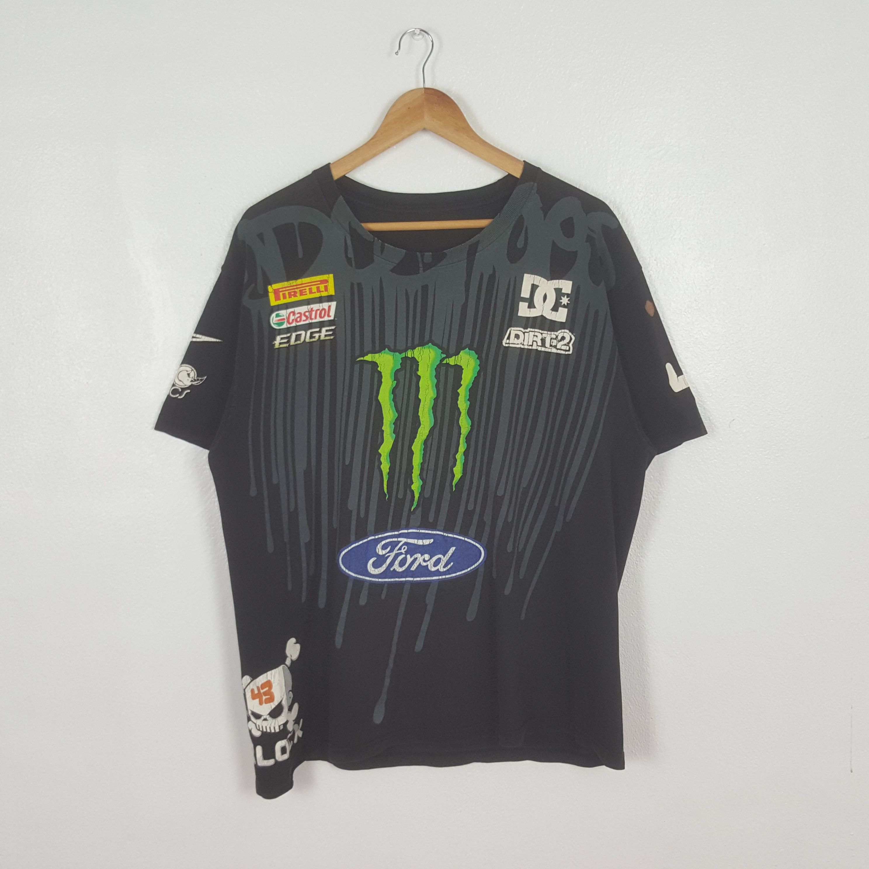 Ford Vintage Black 43 Monster Energy Ford Racing Tshirt C312N35 Size US L / EU 52-54 / 3 - 3 Thumbnail