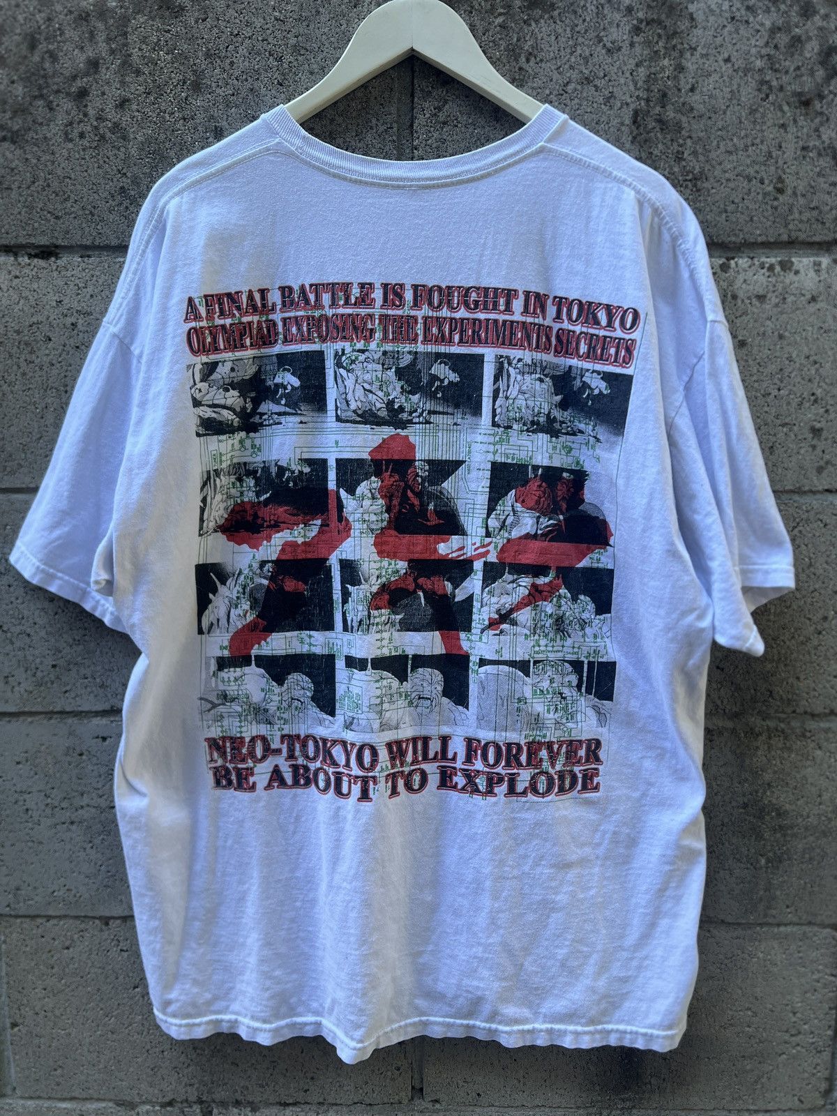 Vintage RARE Akira FindSleep Tetsuo Shima vs the World" Tee Size US XL / EU 56 / 4 - 2 Thumbnail