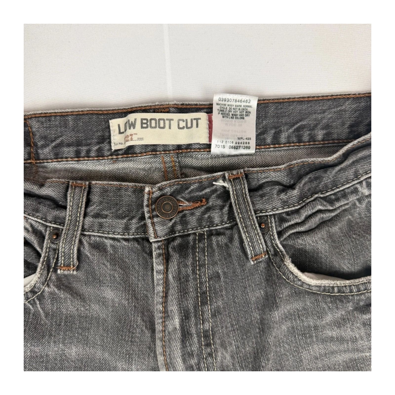 Levi's Levi's 527 Low Slim Boot Cut Jeans Faded Black Men's W32 L30 Size US 32 / EU 48 - 7 Thumbnail