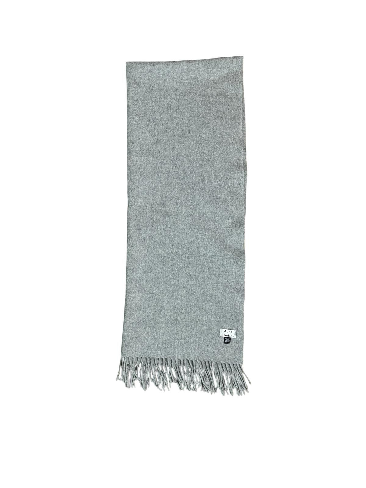 Acne Studios Acne Studios Virgin Wool Oversized Scarf Grey Made Italy Size ONE SIZE - 1 Thumbnail