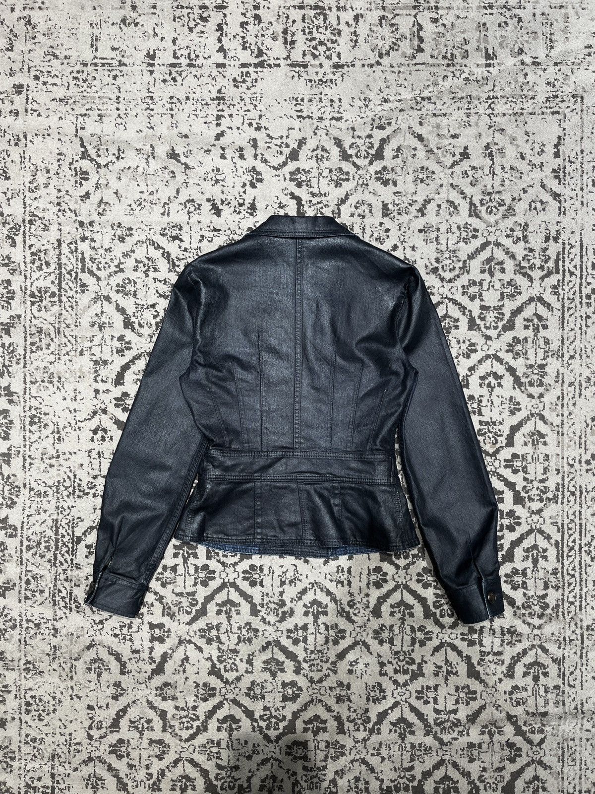 Dior Denim Blazer Waxed Jacket Size ONE SIZE - 2 Thumbnail