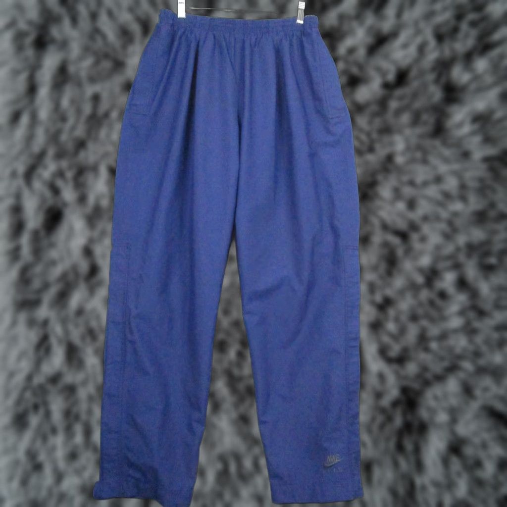 Nike Nike Golf Pants Mens Large Blue F.I.T. Polyester Wind Snap Hem Elastic Waist Size US 33 - 1 Thumbnail