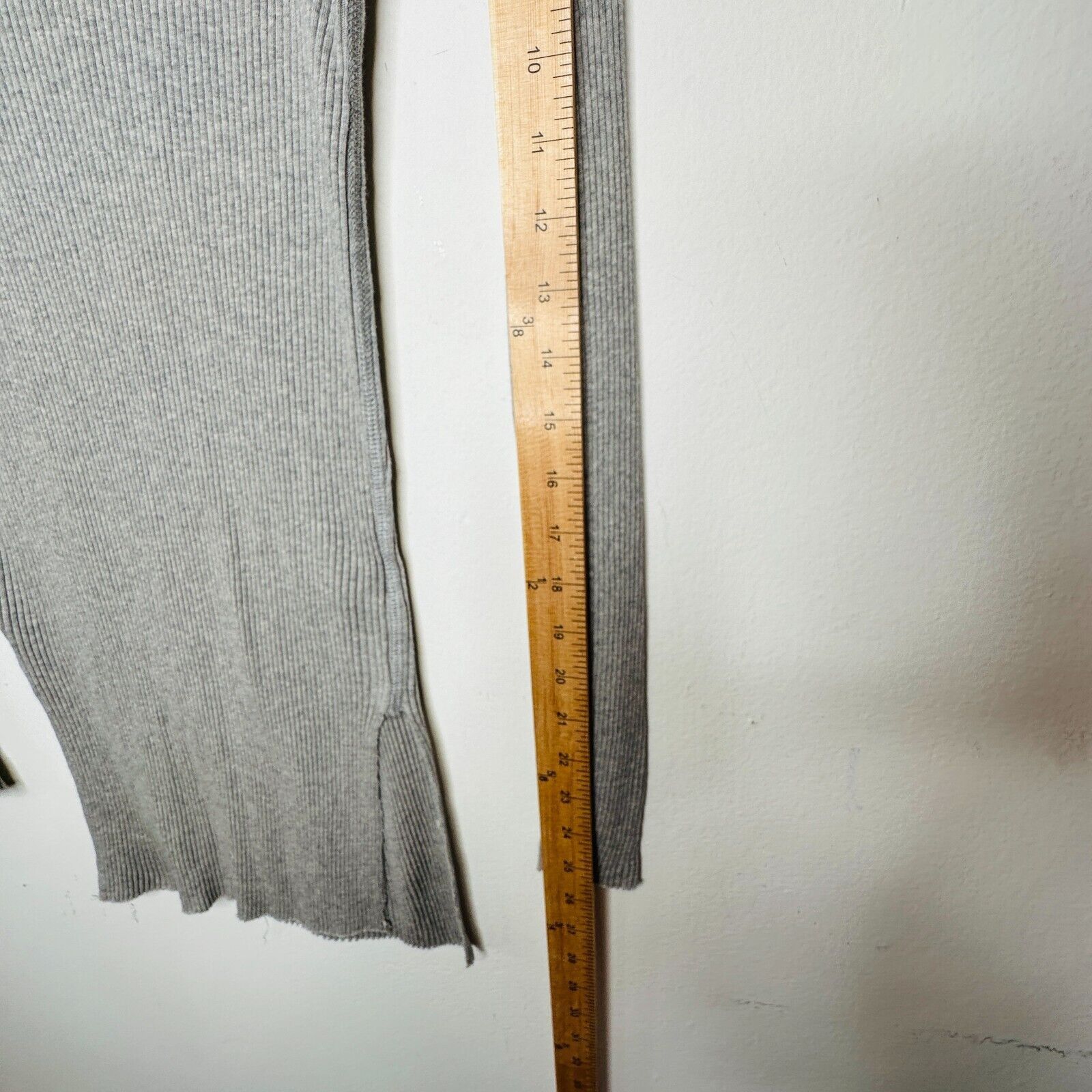 Helmut Lang Helmut Lang Gray Turtleneck Long Sleeve Knit Mini Dress Top Size M / US 6-8 / IT 42-44 - 11 Thumbnail