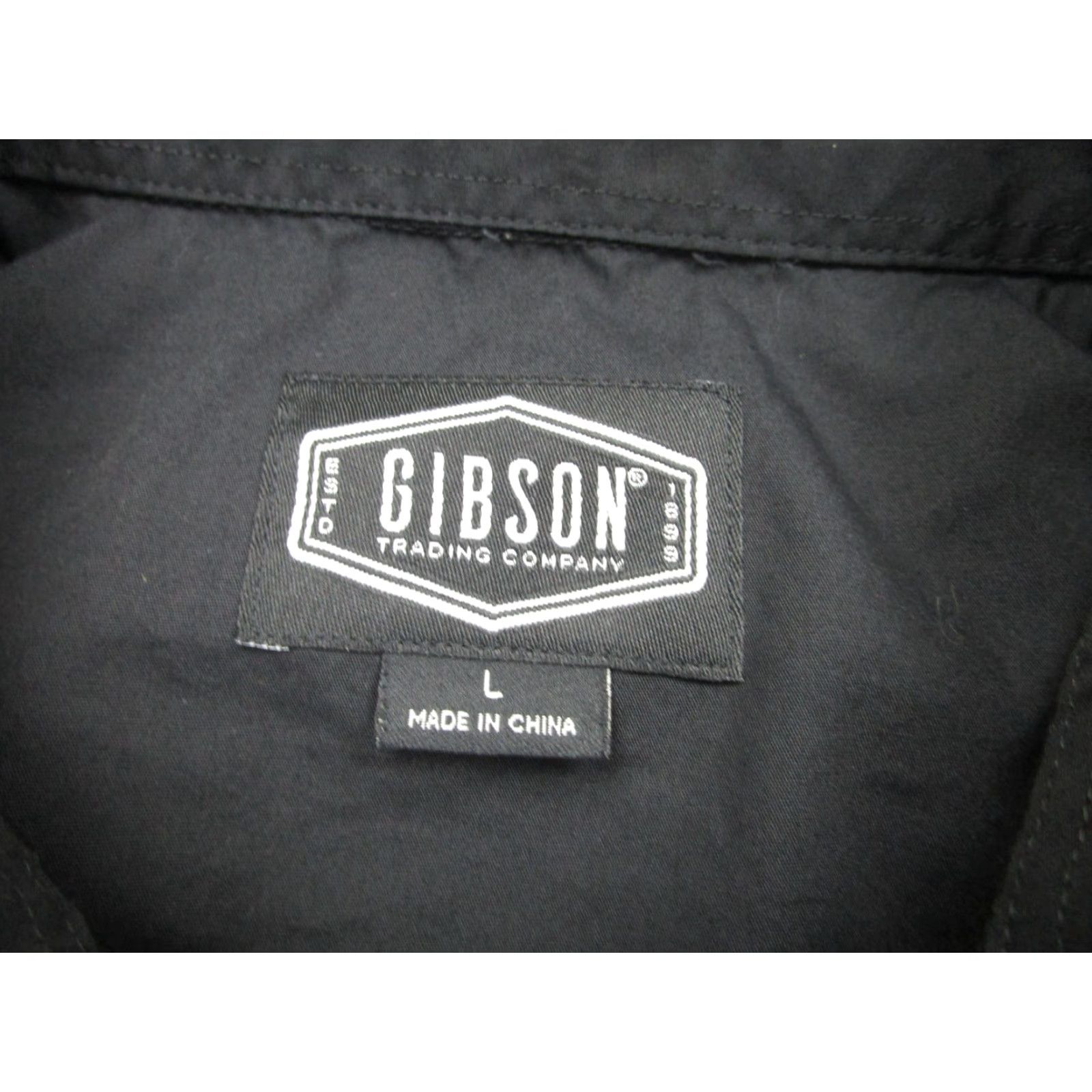 Vintage Gibson Shirt Mens Large Black Western Rockabilly Pearl Snap Long Sleeve Shirt Size US L / EU 52-54 / 3 - 5 Thumbnail