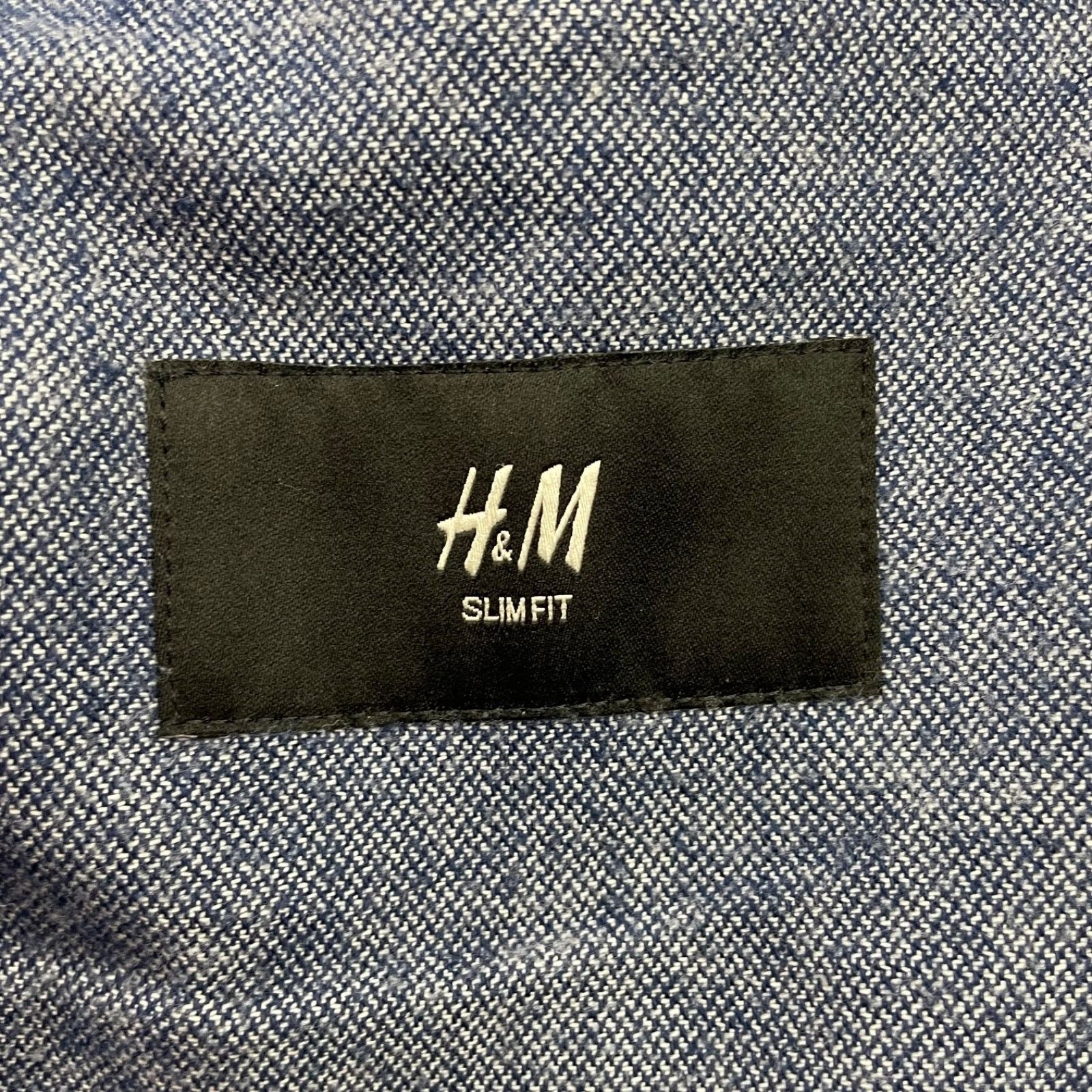 H&M H&M Men's 100% Cotton Slim Fit 2-Button Blazer Blue • 38R US Size 38R - 6 Thumbnail