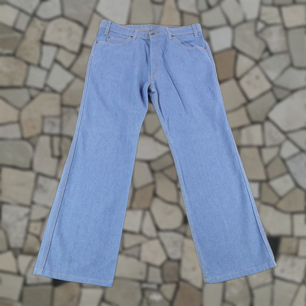 Levi's VINTAGE Levis Jeans 36x29 Blue Denim Bootcut Western Brown Tab Y2K 2000 Mens Size US 34 / EU 50 - 1 Thumbnail