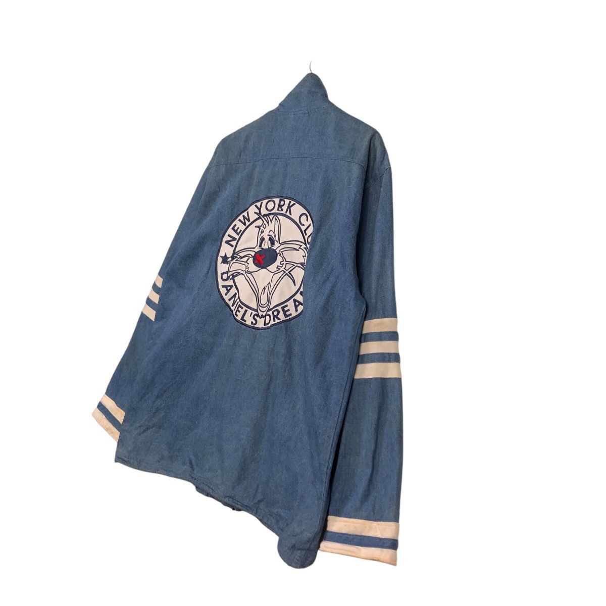 Cartoon Network 📌Vintage Zipper Denim Jacket New York Club Cartoon Big Logo Size US M / EU 48-50 / 2 - 11 Thumbnail