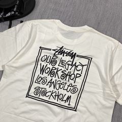 Pre-owned Stussy Rick Owens World Tour Tee Shirt￼ In White