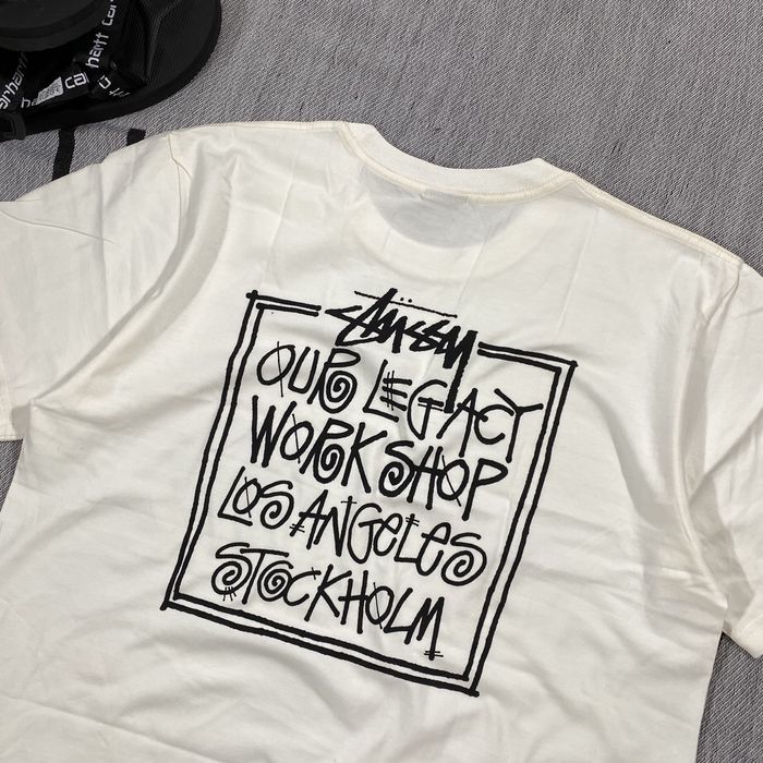 Our Legacy HYPE Stussy x Oulegacy Tee White Large | Grailed