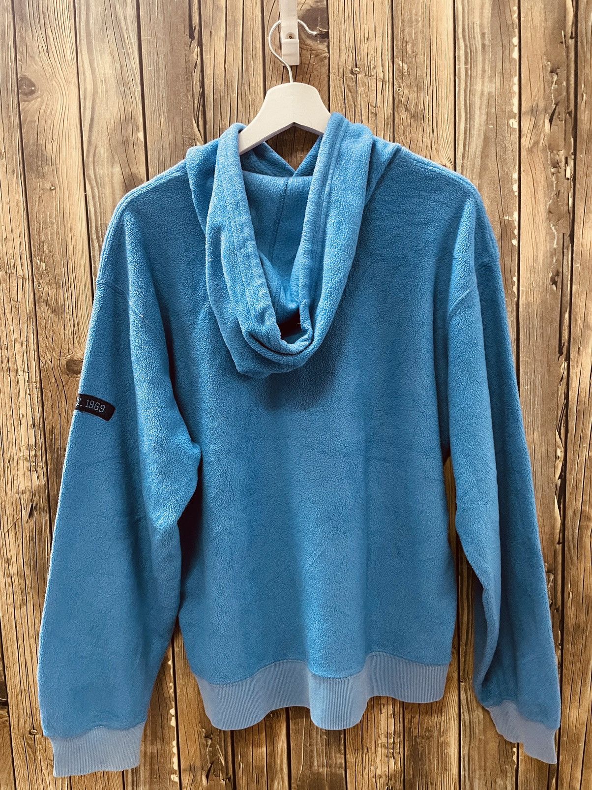 Gap × Vintage Gap light blue fleece hoodie big logo vintage Size US S / EU 44-46 / 1 - 5 Thumbnail