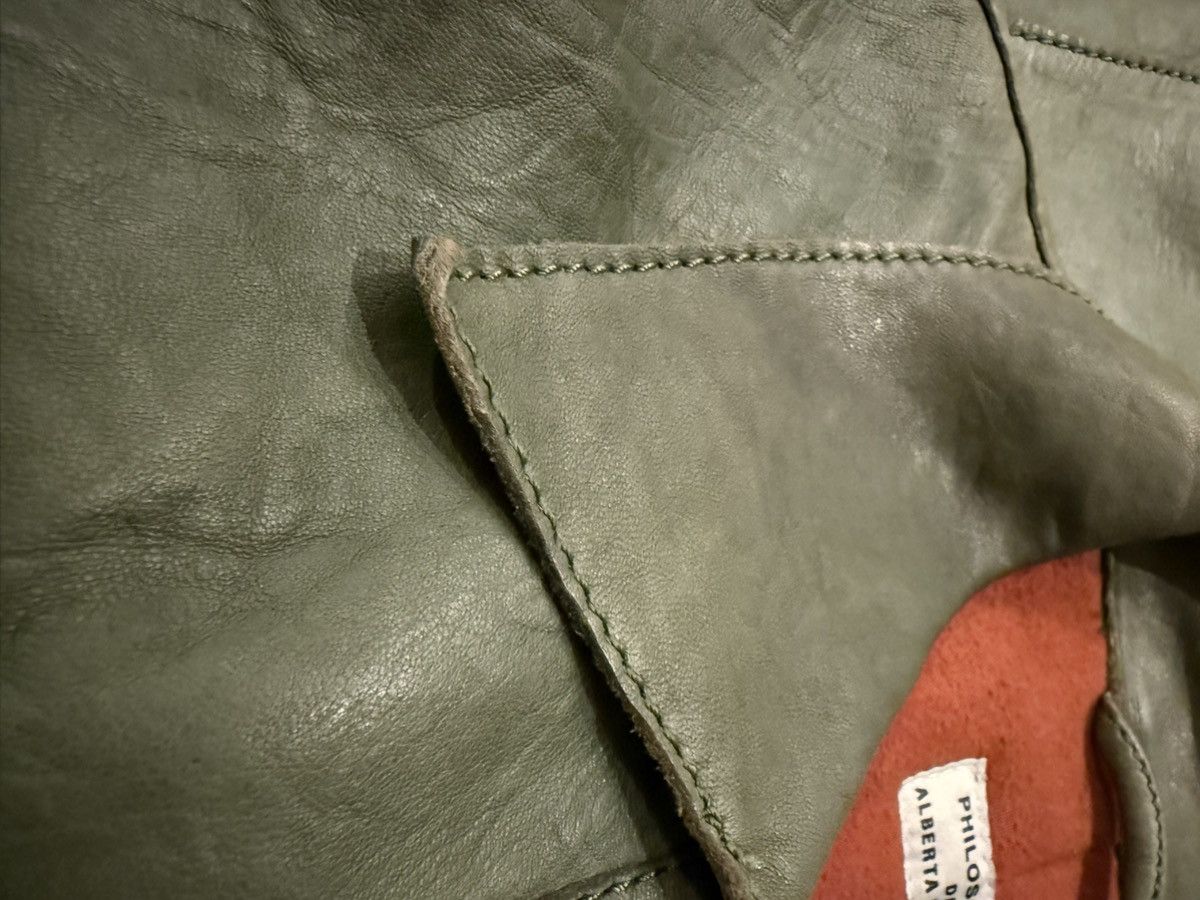 Alberta Ferretti Philosophy DI ALBERTA FERRETTI Vintage Leaher Jacket Archive Size M / US 6-8 / IT 42-44 - 10 Thumbnail