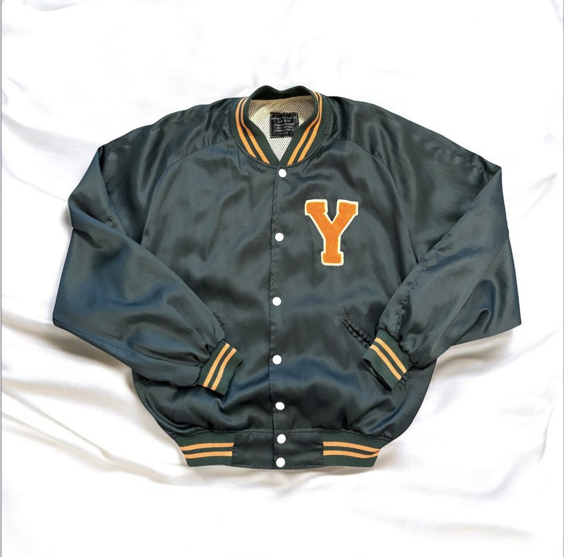 Swingster Vintage 1980s Swingster “Notre Dame” Satin Varsity Jacket Size US M / EU 48-50 / 2 - 1 Thumbnail