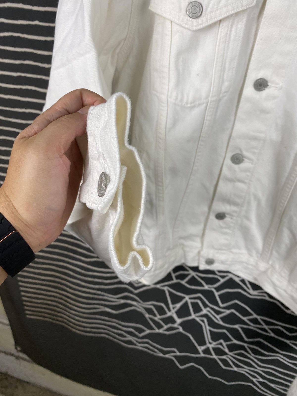 Gap Gap 1969 Premium White Denim Trucker Jacket Size US XL / EU 56 / 4 - 5 Thumbnail