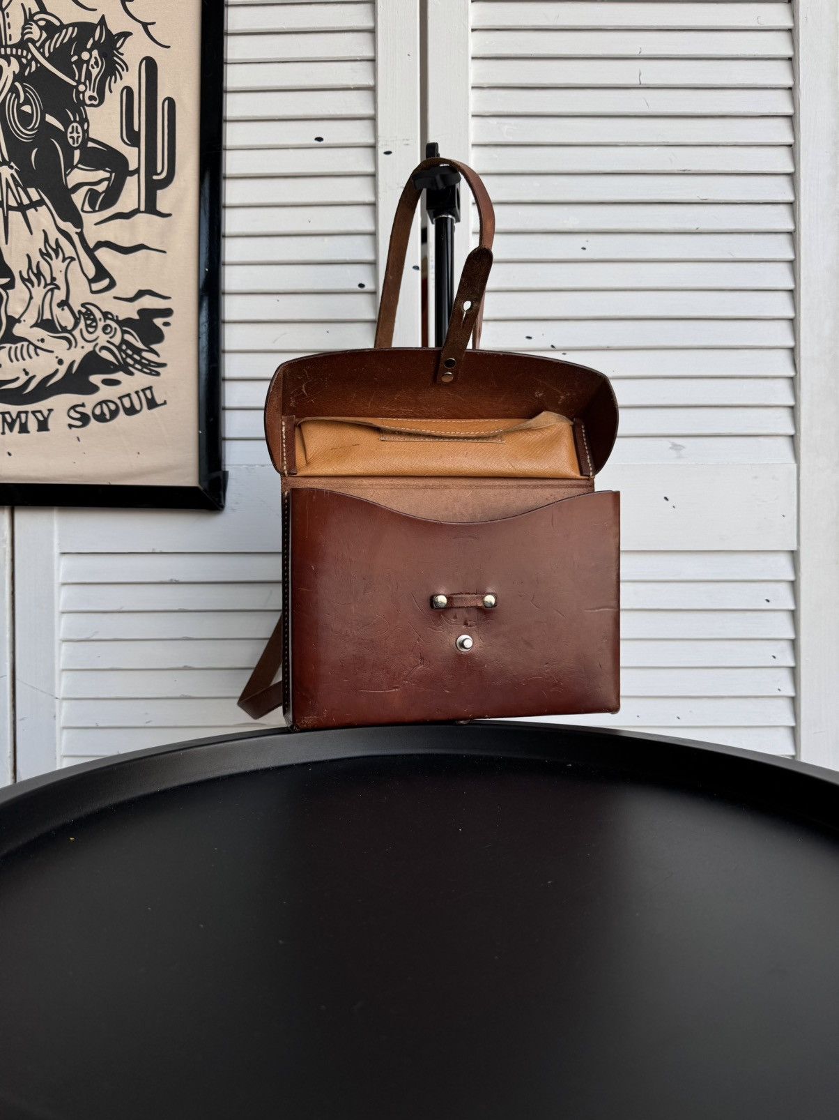 Vintage Vintage Swiss Army Leather Satchel Handcrafted Bag 1977 Size ONE SIZE - 14 Thumbnail