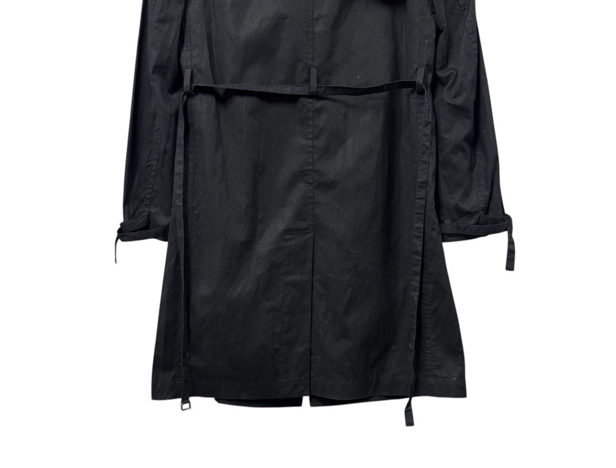Yohji Yamamoto Vtg🔥Y’s Red Label Black Trench Coat Bondage Double Breasted Size US M / EU 48-50 / 2 - 15 Thumbnail
