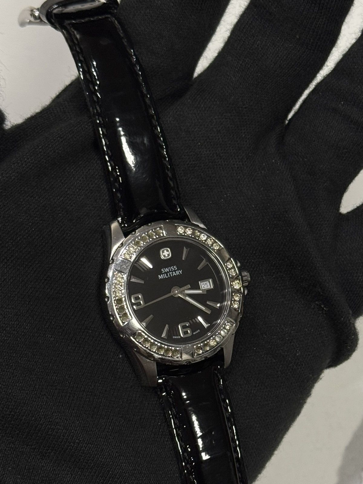 Swissgear Swiss Military Rhinestone Watch w/ Patent Leather Strap Size ONE SIZE - 6 Thumbnail