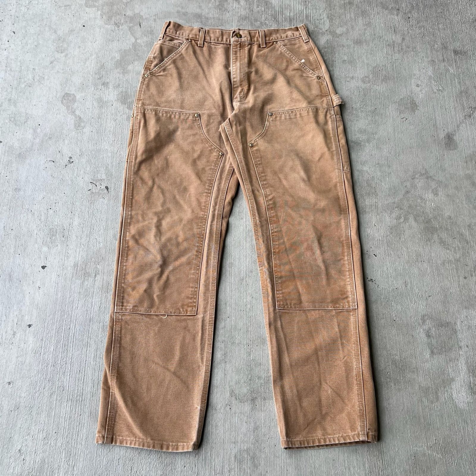 Carhartt × Vintage Carhartt brown double knee work wear carpenter pants Size US 30 / EU 46 - 1 Thumbnail