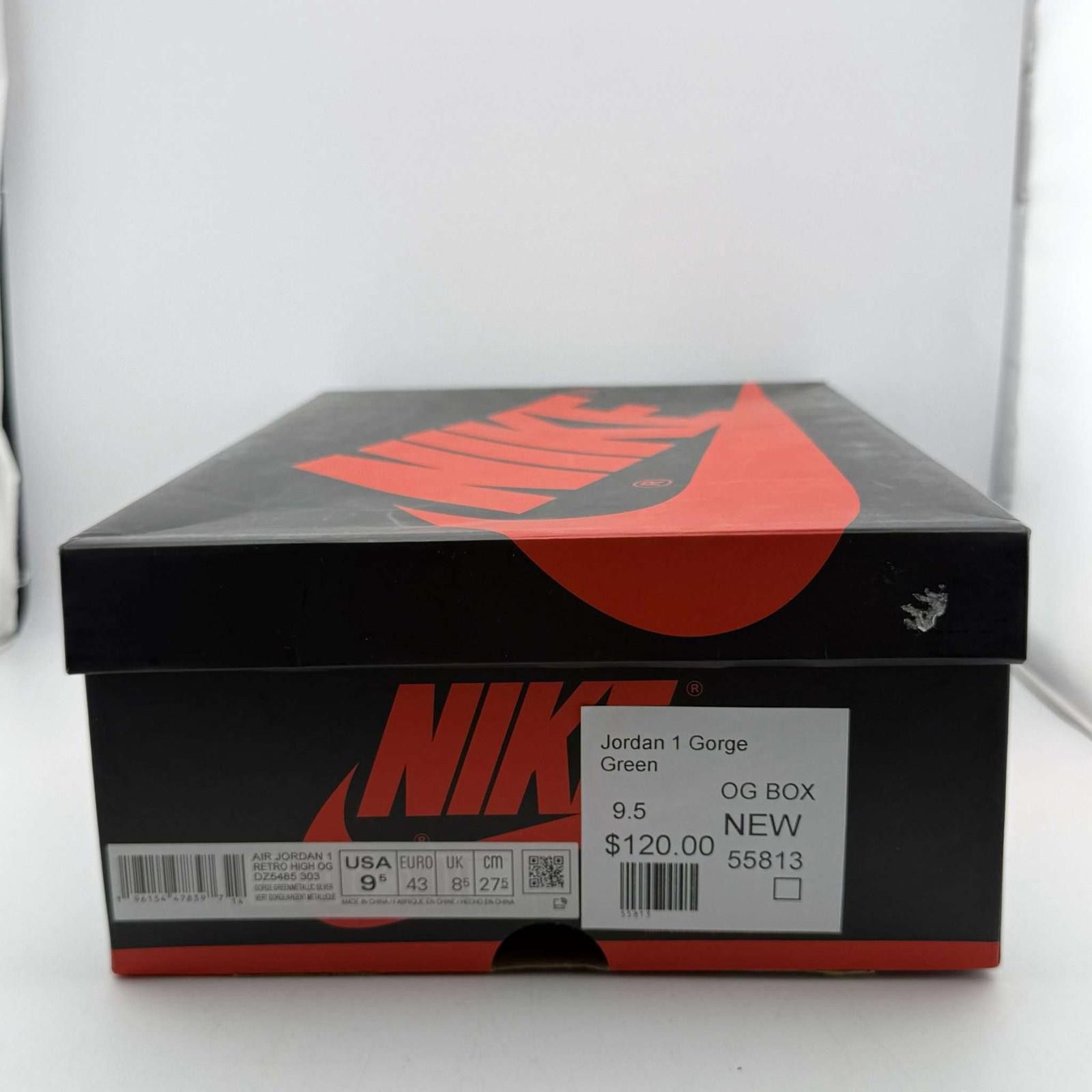 Nike Nike Air Jordan 1 Gorge Green US 9.5 New with Box DZ5485 Size US 9.5 / EU 42-43 - 7 Thumbnail