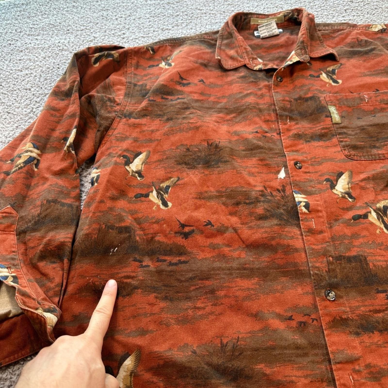 Columbia Columbia River Lodge Duck Hunting Shirt Mens XL Button Up Size US XL / EU 56 / 4 - 6 Thumbnail