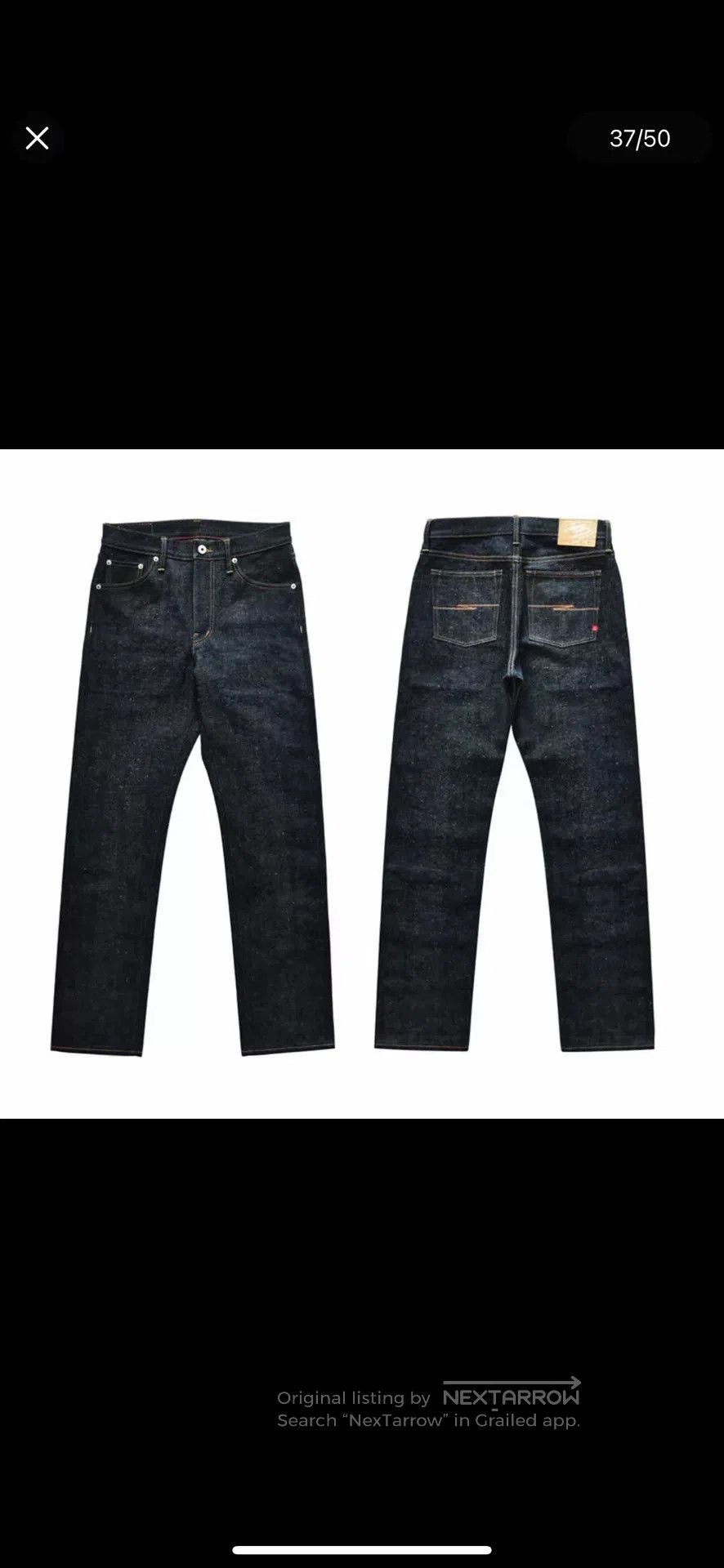 Sauce Zhan Sauce Origin Engraved Silver Limited Jeans. Size US 33 - 2 Thumbnail