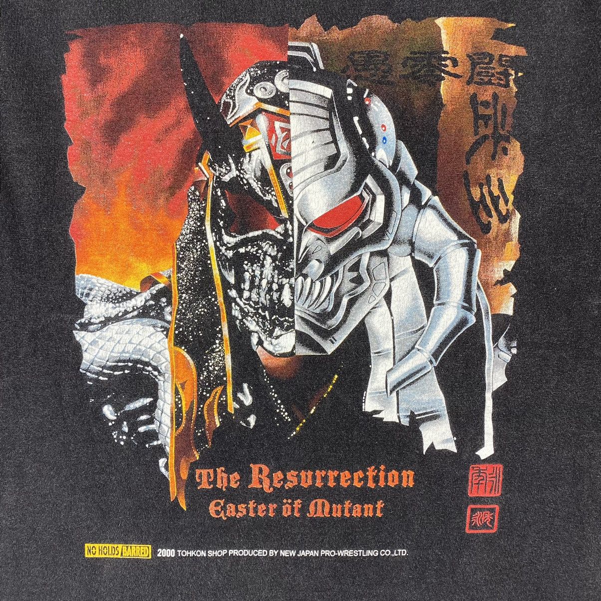 WCW/nWo Vintage 00s GREAT MUTA The Resurrection Easter Of Mutant Tee Size US L / EU 52-54 / 3 - 3 Thumbnail