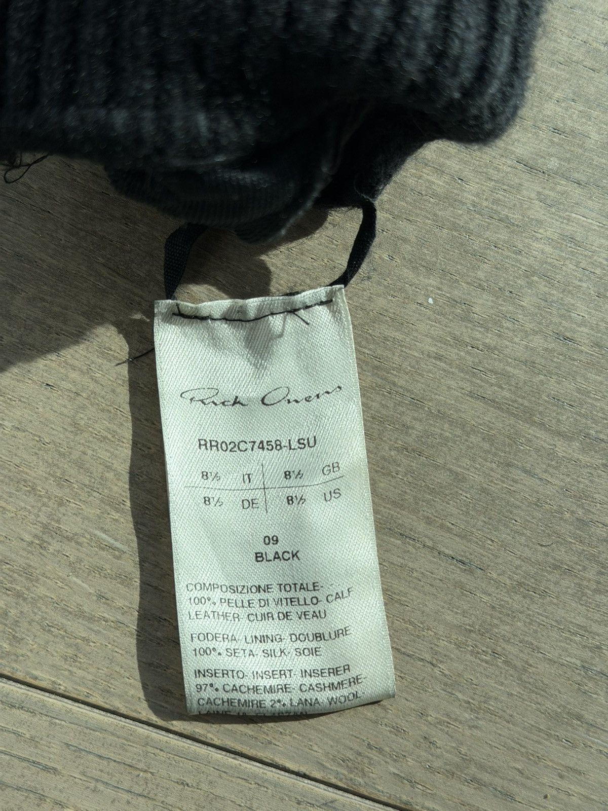 Rick Owens Rick Owens Leather Gloves Size ONE SIZE - 3 Thumbnail