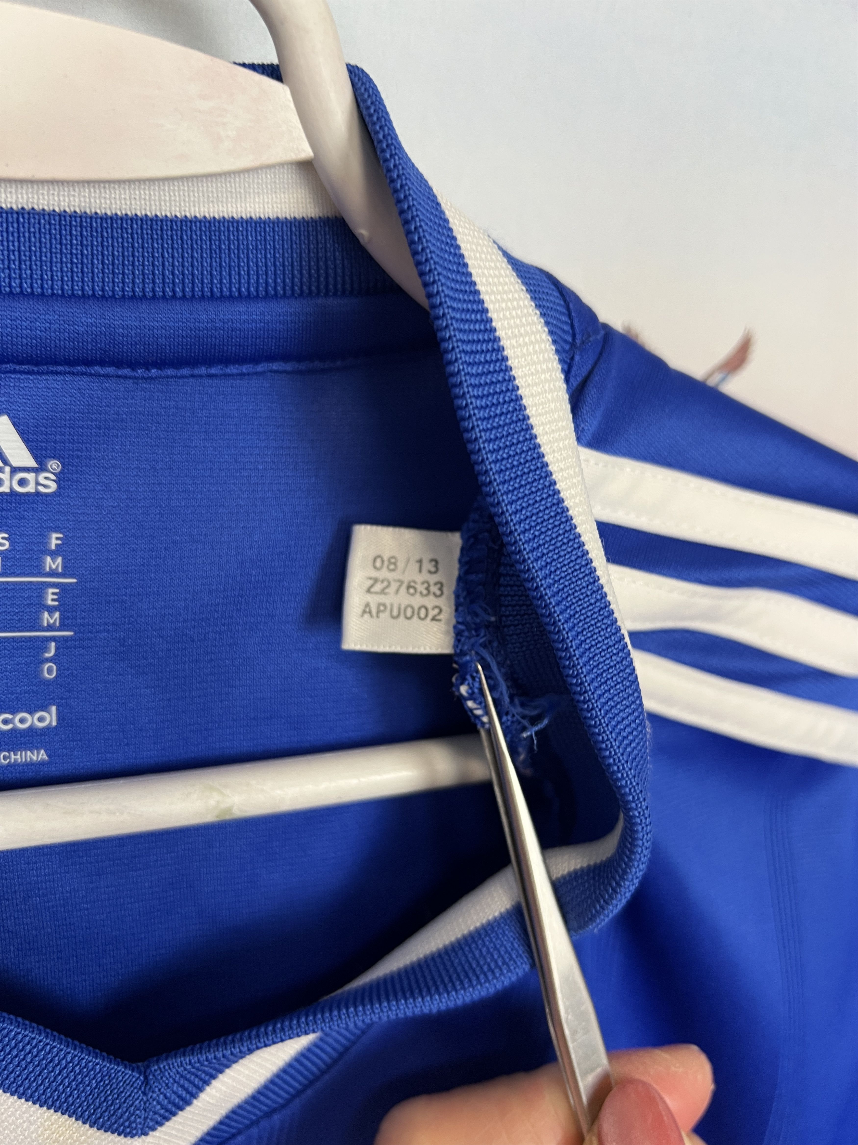 Adidas Chelsea football shirt 2013 Soccer #5 Essien Adidas Tee Size US M / EU 48-50 / 2 - 10 Thumbnail