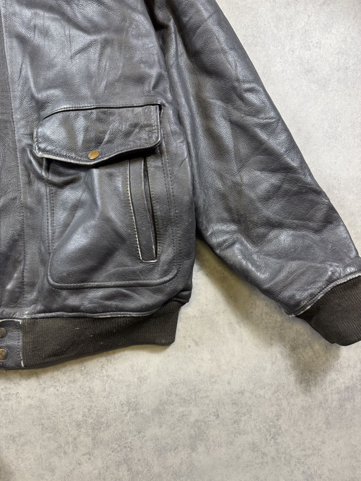 Other Vintage Leather Jacket Size US XXL / EU 58 / 5 - 2 Thumbnail