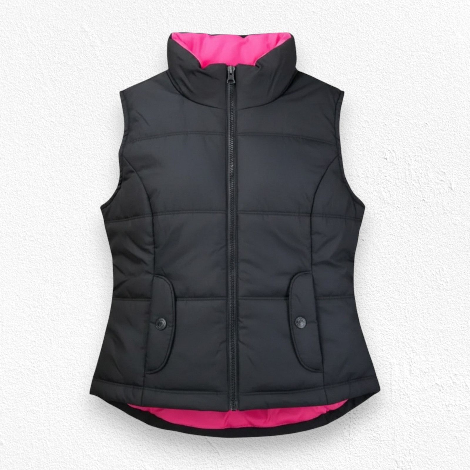 Aeropostale Aeropostale Black Quilted Puffer Vest Size Medium Size M / US 6-8 / IT 42-44 - 1 Thumbnail