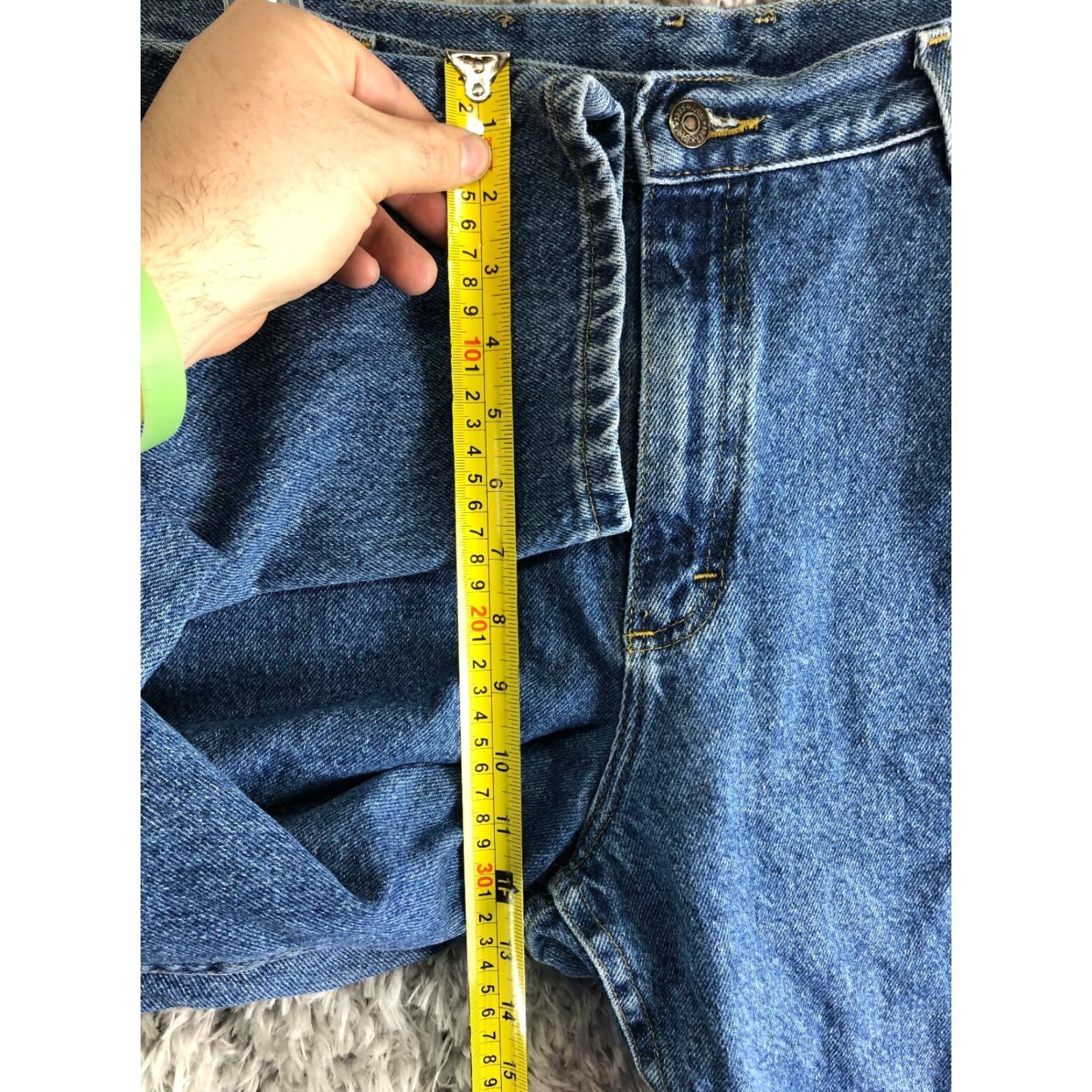 Lee Lee Jeans High Rise Mom Womens Size 16 Petite Medium Wash Blue Denim Jeans Men's? Size 38" / US 16 / IT 52 - 4 Thumbnail