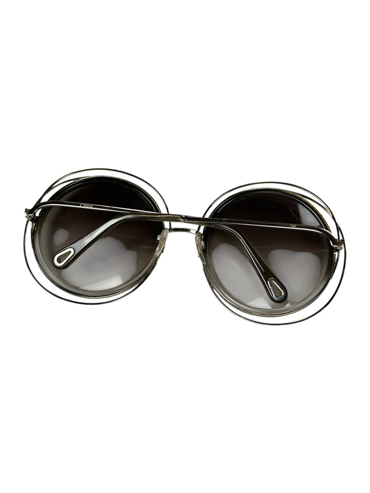 Chloe Chloe Carlina CE120S Oversized Round Gold Sunglasses Size ONE SIZE - 6 Thumbnail