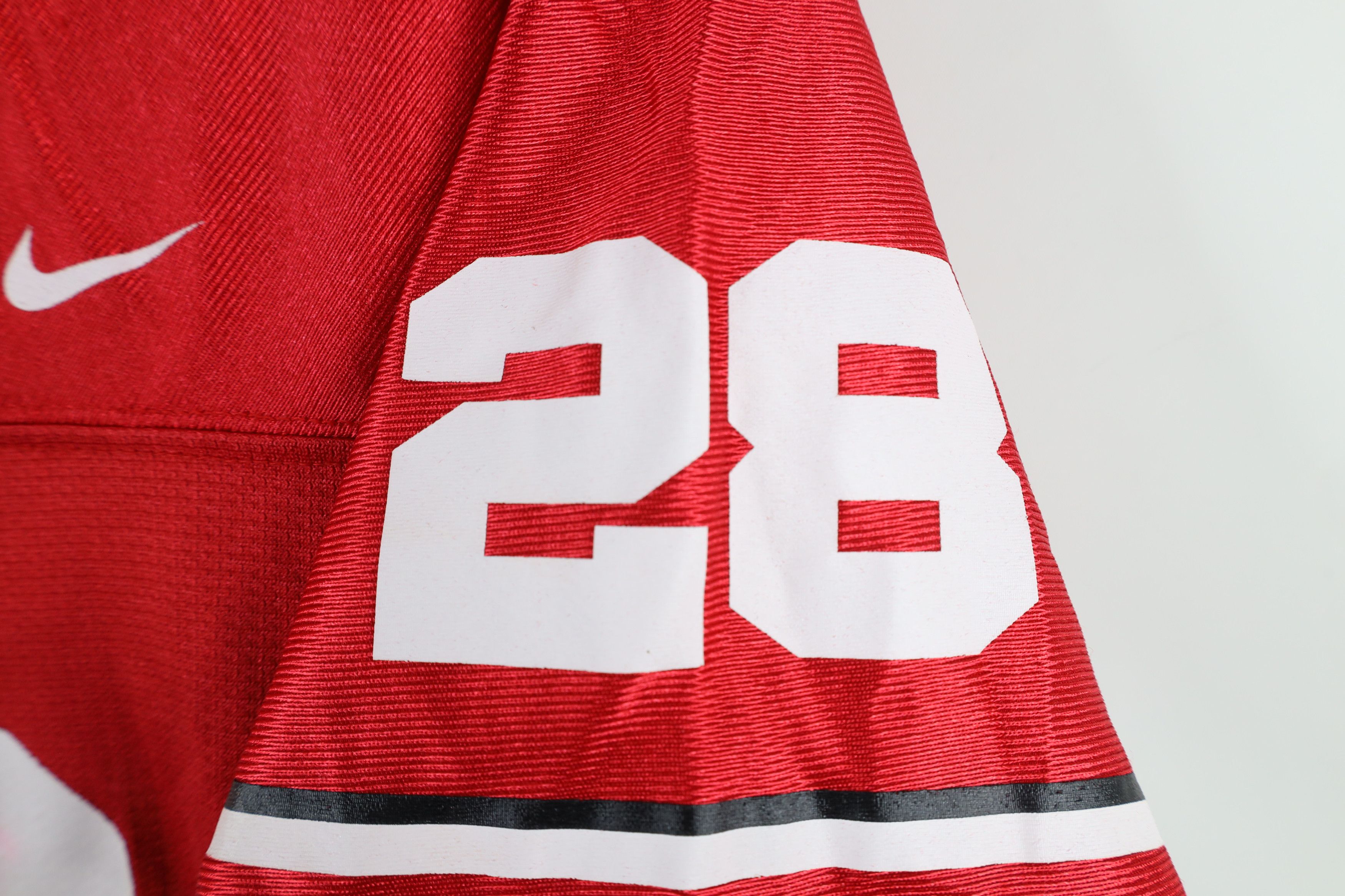 Nike × Vintage Vintage Nike Ohio State University Football Jersey Red Size L / US 10 / IT 46 - 5 Thumbnail