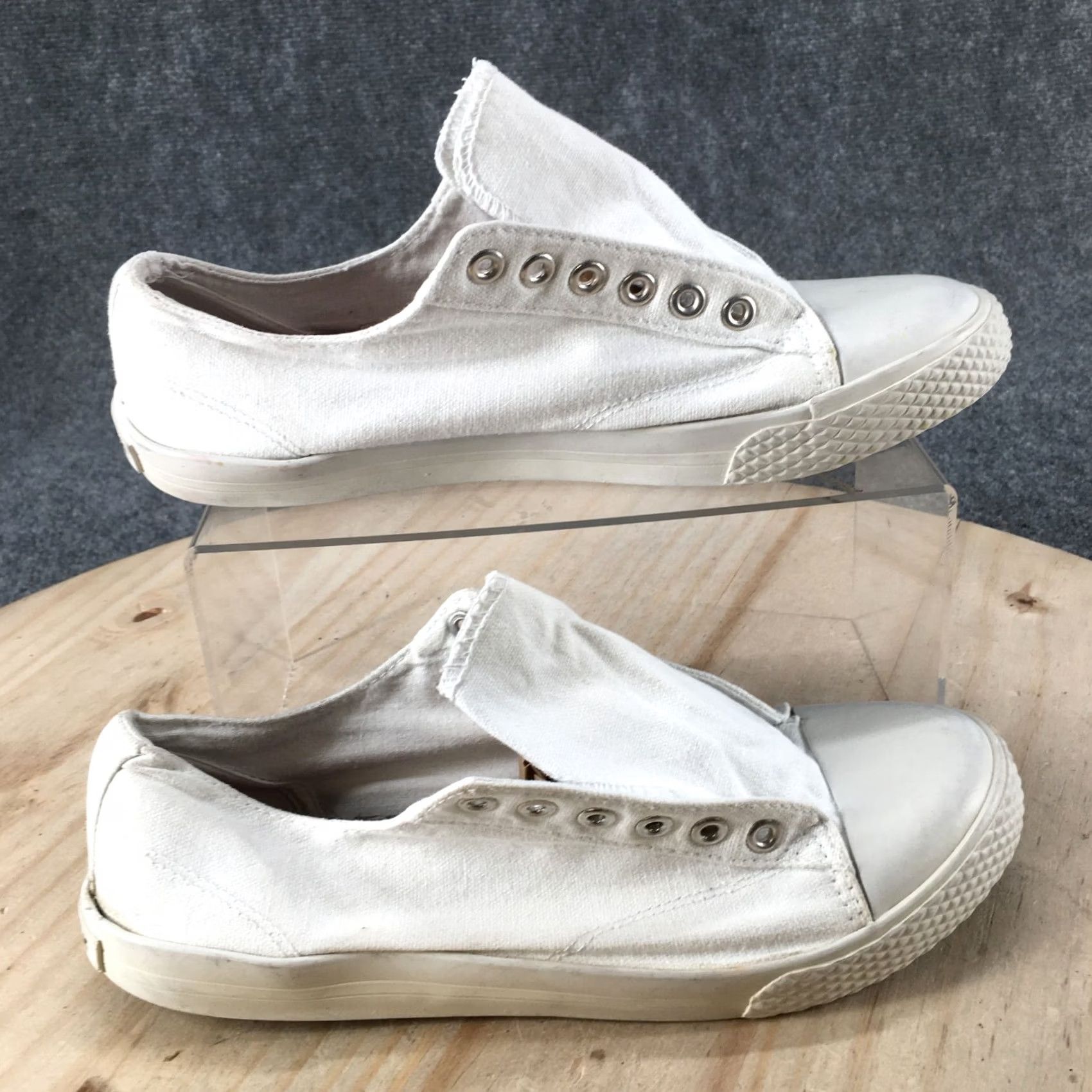 Airwalk Airwalk Sneakers Womens 9 White Legacee Slip-On Round Cap Toe Casual Comfort Size ONE SIZE - 2 Thumbnail