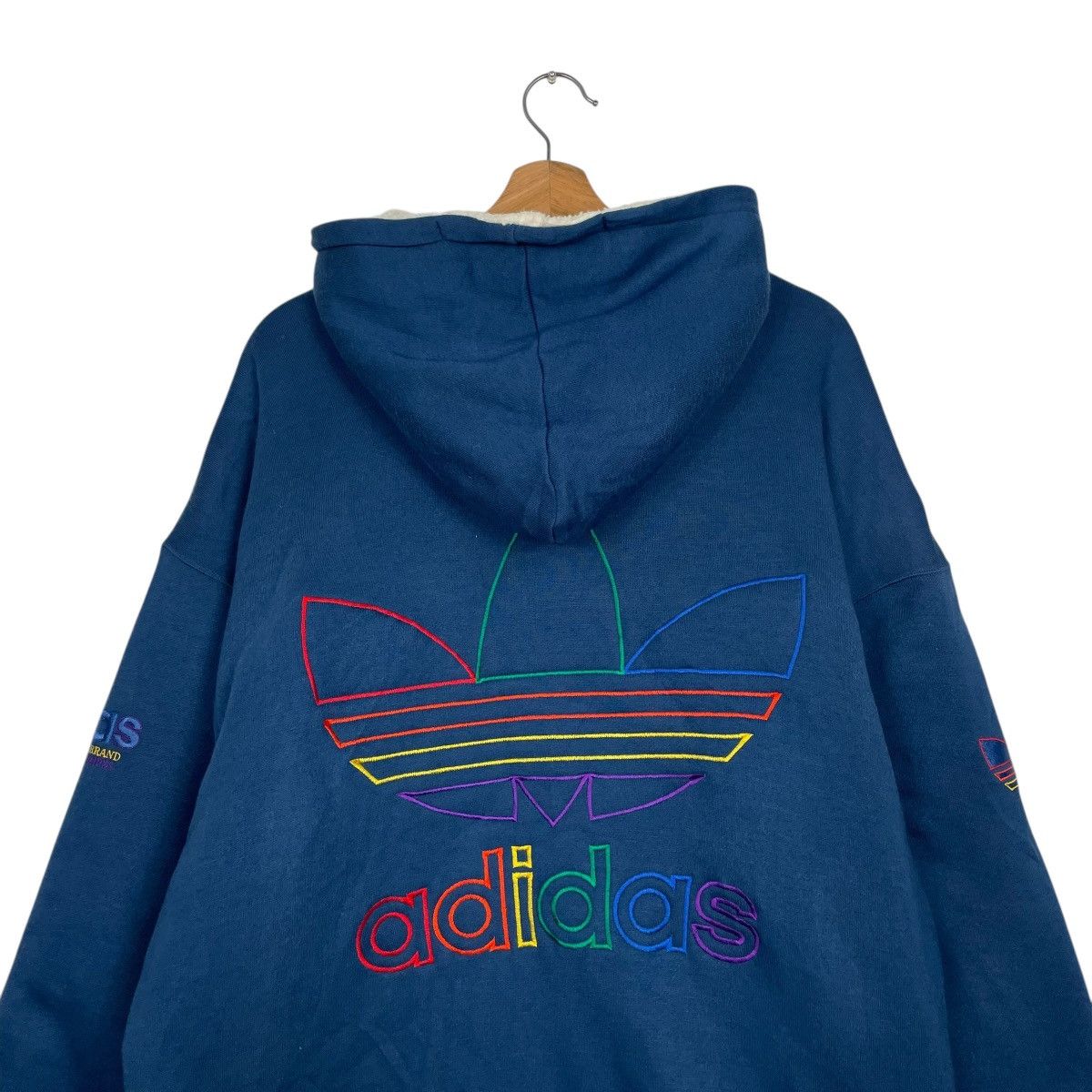 Adidas Adidas Big Logo Zipper Hoodie Size US L / EU 52-54 / 3 - 8 Thumbnail