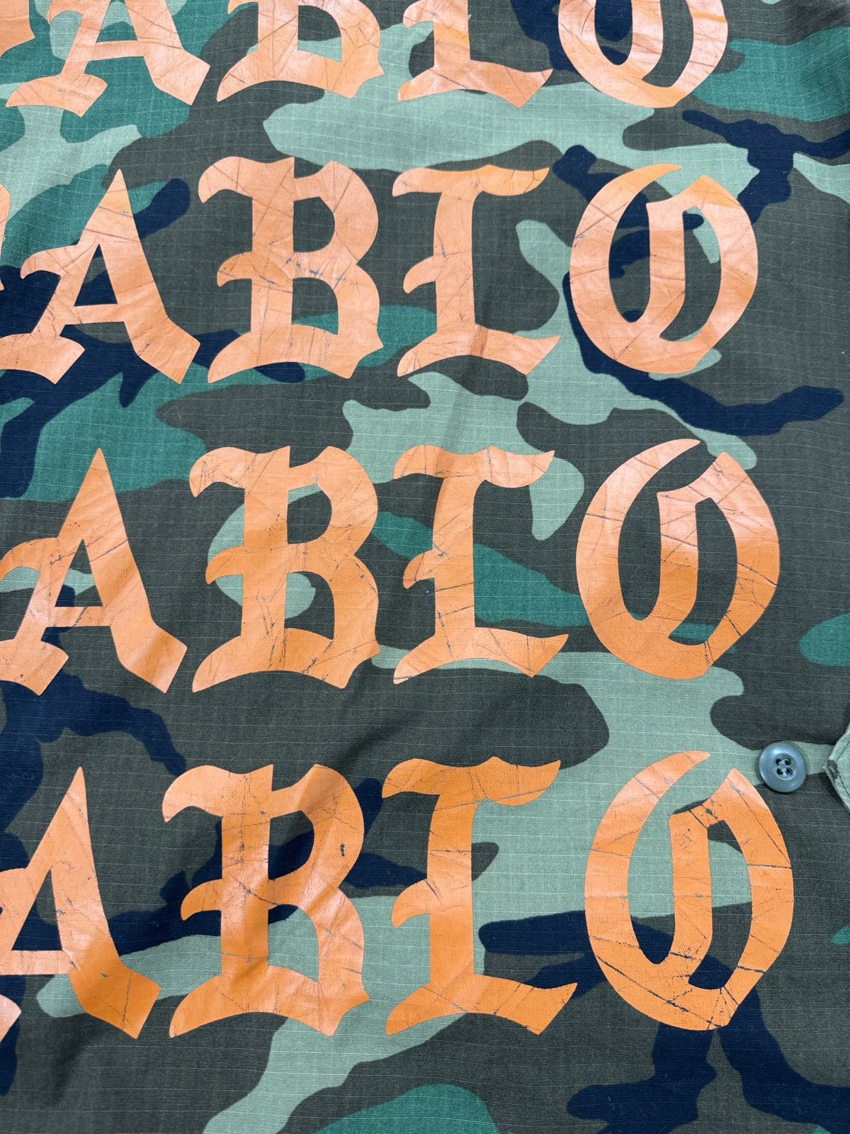 Kanye West × Rap Tees Kanye West Saints Pablo Camo Jacket Travis Ye Supreme rare Size US M / EU 48-50 / 2 - 6 Thumbnail